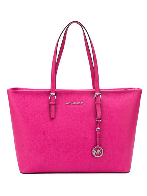 michael kors pink reversible tote|Michael Kors large pink tote.